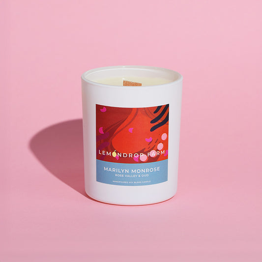 Seductive rose and oud candle